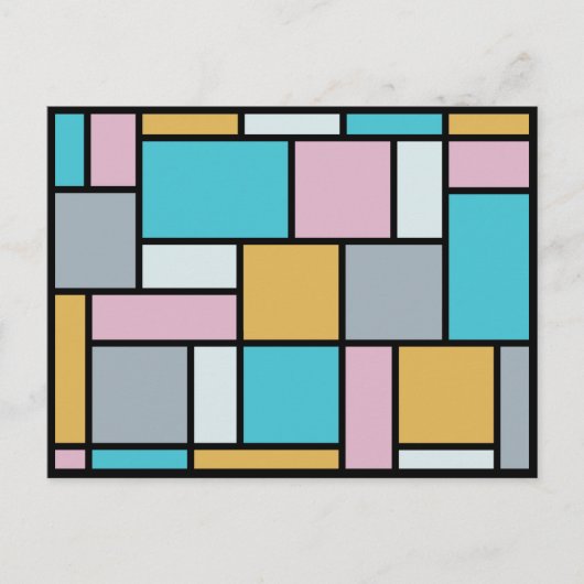 Theo Van Doesburg - Samenstelling 17 - Mondriaan K Briefkaart (Voorkant)
