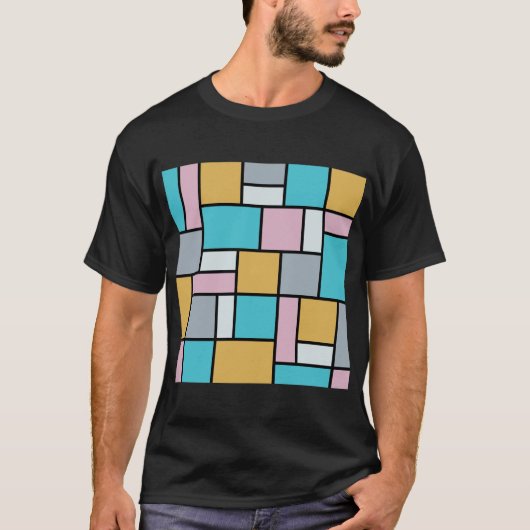 Theo Van Doesburg - Samenstelling 17 - Mondriaan K T-shirt (Voorkant)