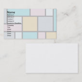 Theo Van Doesburg - Samenstelling 17 - Mondriaan K Visitekaartje (Voorkant / Achterkant)