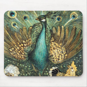 Theo Van Hoytema Peacock Open Wings Peafow Muismat