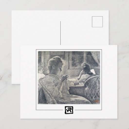 Théo van Rysselberghe #210 - Kunstmatig Briefkaart (Voorkant / Achterkant)