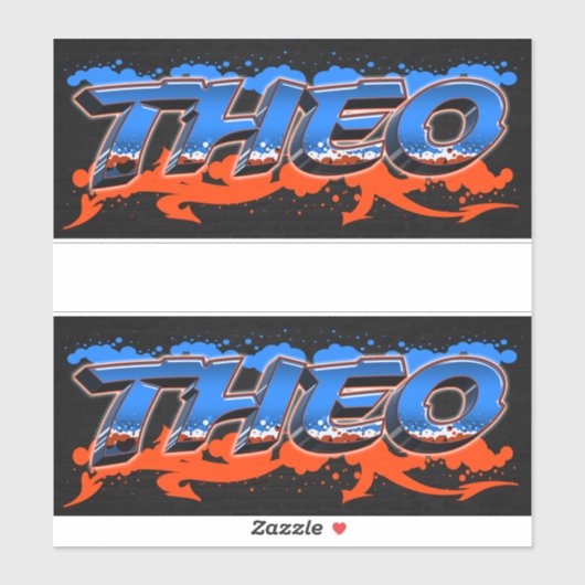 Theo Vorname Name Graffiti Aufkleber Sticker (Vel)