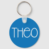 Theo-witte Sleutelhanger (Voorkant)