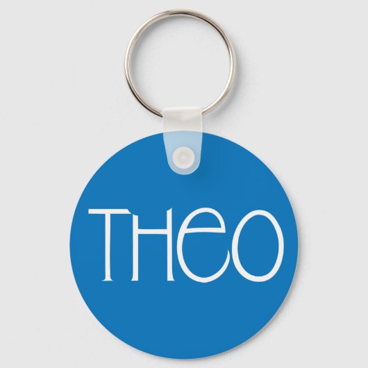 Theo-witte Sleutelhanger (Voorkant)