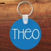 Theo-witte Sleutelhanger (Voorkant)
