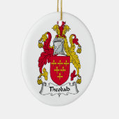 Theobald Family Crest Keramisch Ornament (Rechts)