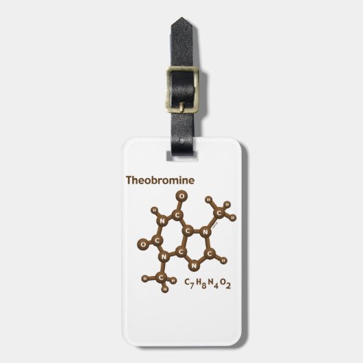 Theobromine Bagagelabel (Voorkant verticaal)