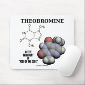 Theobromine (chemische molecule), actief bestandde muismat (Met muis)