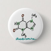 Theobromine (Chocolate Alkaloïde) Button - Kleur (Voorkant)