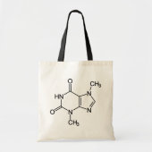 Theobromine Chocolate Molecule Chemische Schema Tote Bag (Voorkant)