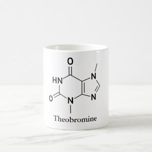 Theobromine Molecule Chemie Chocoladeliefhebbers Koffiemok