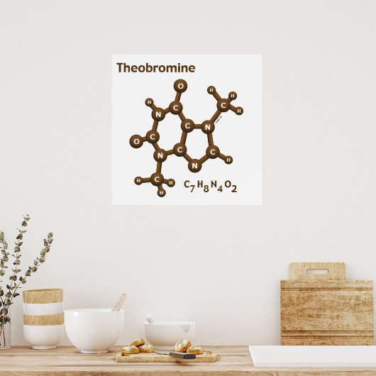 Theobromine Poster (Keuken)