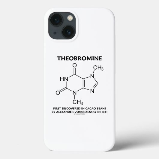 Theobromine werd voor het eerst ontdekt in Cacao b Case-Mate iPhone Case (Achterkant)