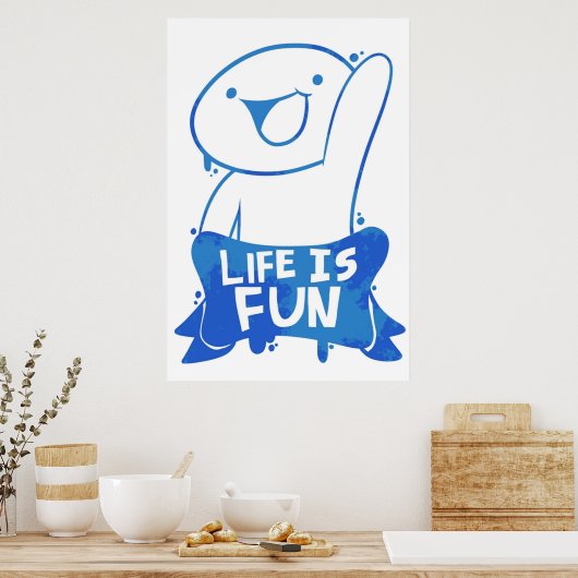 TheOdd1sOut Life is Fun Graffiti Poster (Keuken)