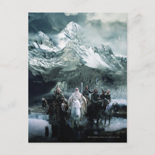 Theoden en de Fellowship Briefkaart (Voorkant)