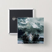 Theoden en de Fellowship Vierkante Button 5,1 Cm (Voorkant /achterkant)