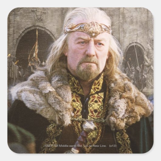Theoden Vierkante Sticker (Voorkant)