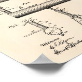 Theodolite 1895 Patent Art Old Peper Poster (Hoek)