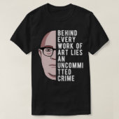 Theodor Adorno citeert over kunstfilosofie T-shirt (Design voorkant)