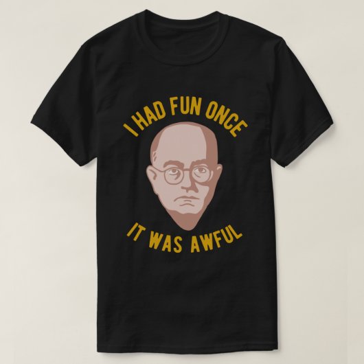 Theodor Adorno Philosophy Meme - Ik had Fun Once, T-shirt (Design voorkant)