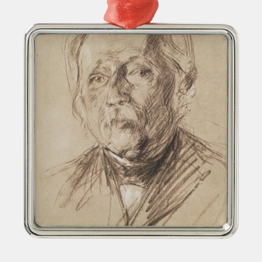 Theodor Fontane, 1896 Metalen Ornament (Voorkant)