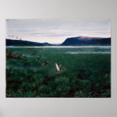 Theodor Kittelsen de twaalf wilde eenden Poster (Voorkant)