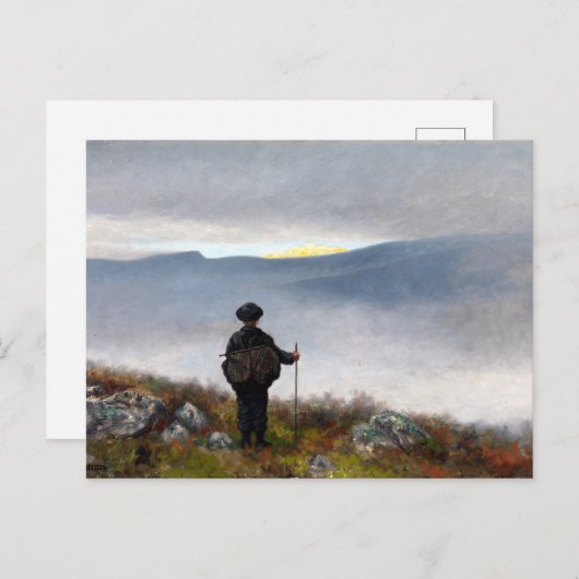 Theodor Kittelsen Far, ver weg Paleis Soria Moria Briefkaart (Voorkant / Achterkant)