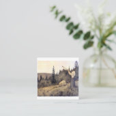 Theodor Kittelsen - Op onder Fjeldet-toner en Lur Vierkante Visitekaartje (Staand voorkant)