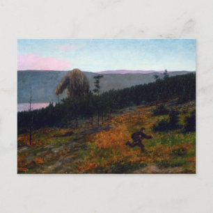 Theodor Kittelsen The Ash Lad en de Troll Briefkaart
