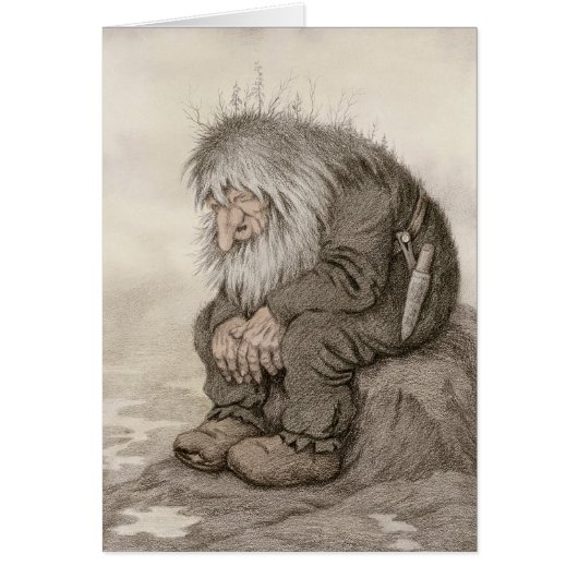Theodor Kittelsen Troll vraagt zich af hoe de oude (Voorkant)