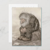 Theodor Kittelsen Troll vraagt zich af hoe oud CC1 Briefkaart (Voorkant / Achterkant)