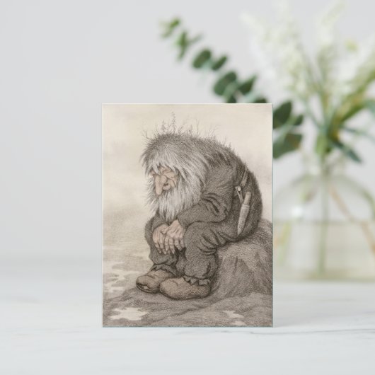 Theodor Kittelsen Troll vraagt zich af hoe oud CC1 Briefkaart (Staand voorkant)