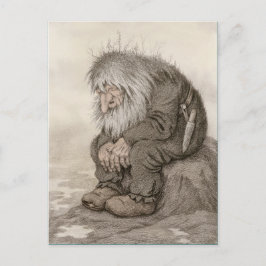 Theodor Kittelsen Troll vraagt zich af hoe oud CC1 Briefkaart