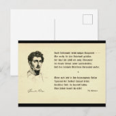 Theodor Körner Briefkaart (Voorkant / Achterkant)