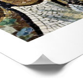 Theodora van de kapitein van San Vitale in Ravenna Poster (Hoek)