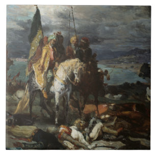 Theodore Chasseriau - Saracens en Crusaders Tegeltje