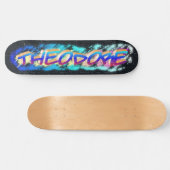 THEODORE Gepersonaliseerd Graffiti Skateboard (Horizontaal)