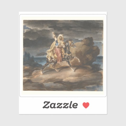 Théodore Géricault - De Giaour Sticker (Vel)