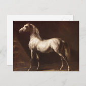 Theodore Gericault  grijze paarden Briefkaart (Voorkant / Achterkant)