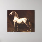Theodore Gericault grijze paarden Canvas Afdruk (Voorkant)