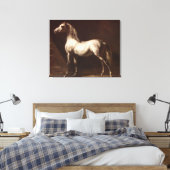 Theodore Gericault grijze paarden Canvas Afdruk (Insitu (Slaapkamer))