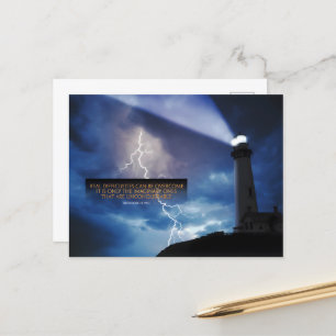 Theodore N. Vail Inspirerend citaat "Overwinnen" Briefkaart