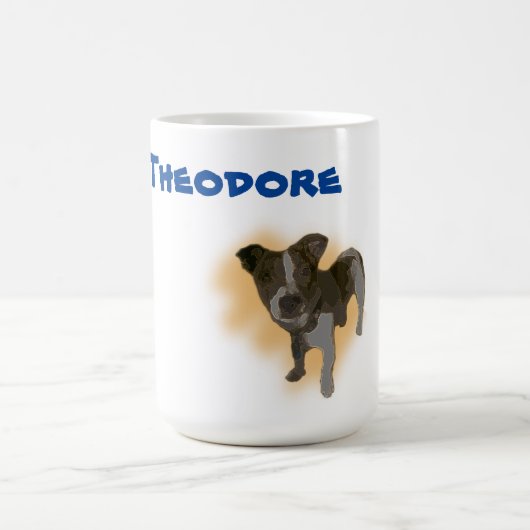 Theodore Name with Jack Russell, Coffee Mok (Center)