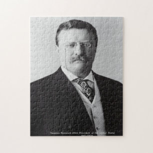 Theodore Roosevelt 26e President van Amerika. Legpuzzel