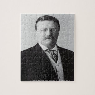 Theodore Roosevelt 26e President van Amerika. Legpuzzel