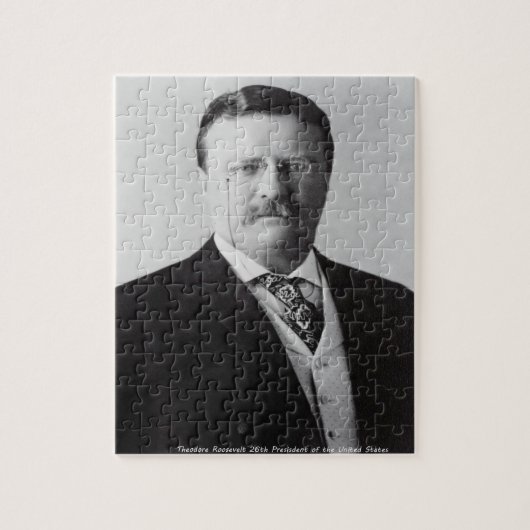 Theodore Roosevelt 26e President van Amerika. Legpuzzel (Verticaal)