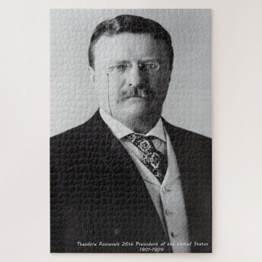 Theodore Roosevelt 26e President van Amerika Legpuzzel (Verticaal)