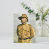 THEODORE ROOSEVELT ALS EEN RUWE RENNER BRIEFKAART (Staand voorkant)