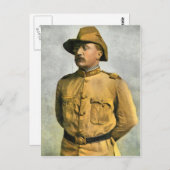 THEODORE ROOSEVELT ALS EEN RUWE RENNER BRIEFKAART (Voorkant / Achterkant)