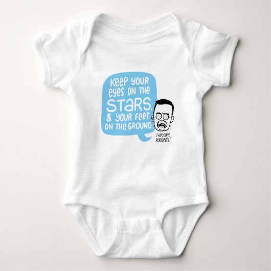 Theodore Roosevelt-baby lichaamspak Romper (Voorkant)